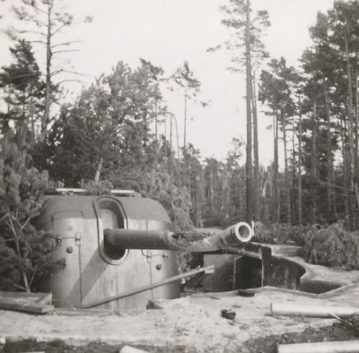 Б-13 lielgabals. Lielgabala apkalpe šaušanas mācībās. 