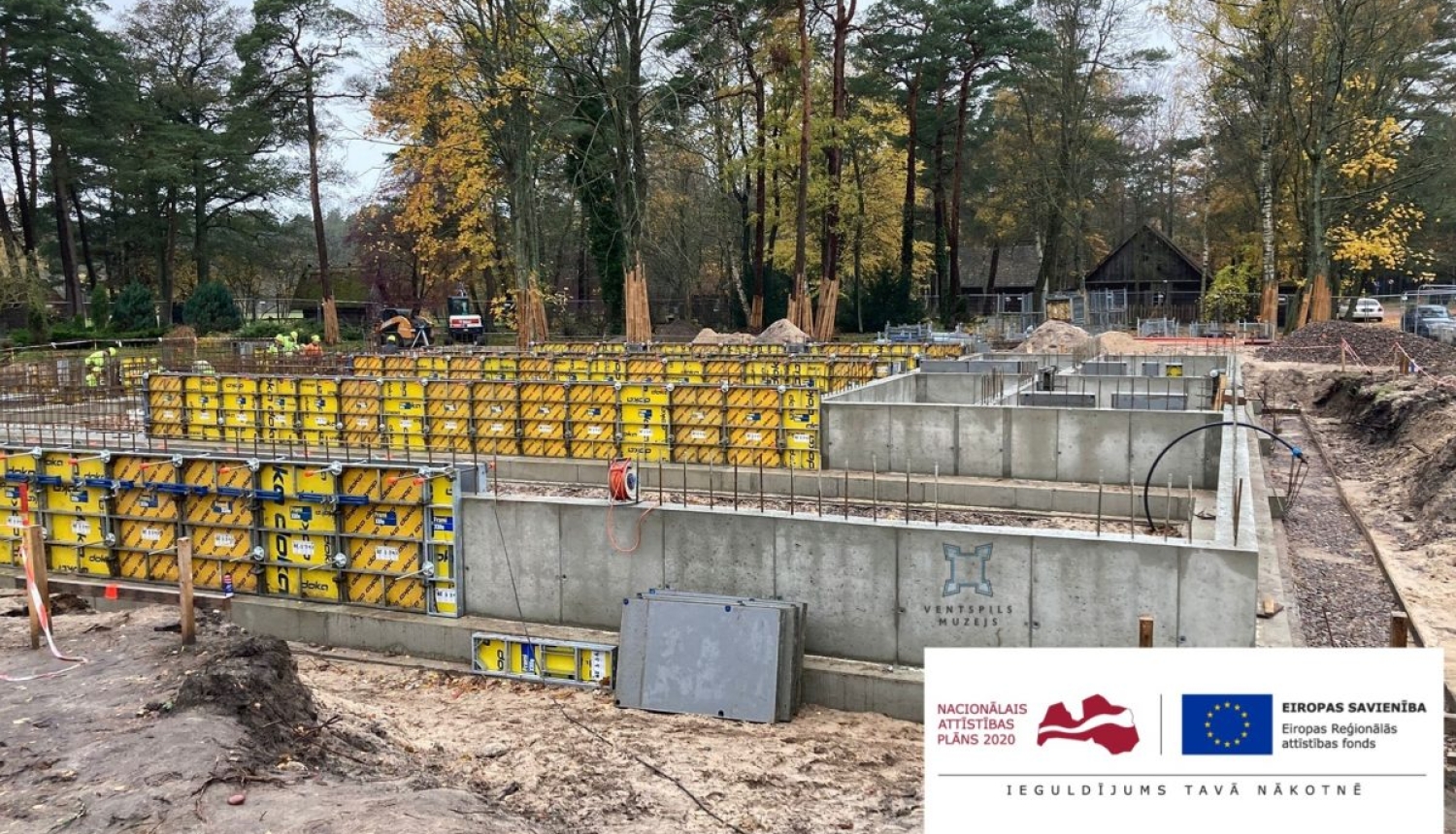 Ventspils Piejūras brīvdabas muzejā notiek aktīva jaunās muzeja ēkas celtniecība
